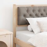 vidaXL Tête de lit Autre Marron et taupe 90 cm Bois massif en pin