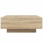 vidaXL Table basse chêne sonoma 80x80x31 cm bois d'ingénierie