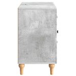 vidaXL Meuble TV Gris béton 89 x 34 5 x 60 cm Bois d'ingénierie