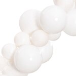 vidaXL Guirlande de Noël avec boules blanc 175 cm polystyrène