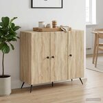 vidaXL Buffet Chêne Sonoma 89 x 34 5 x 80 cm Bois d'ingénierie