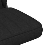 vidaXL Chaise pivotante de bureau Noir Tissu