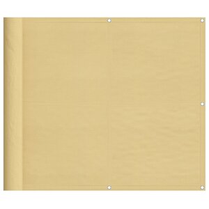 vidaXL Écran de balcon sable 90x600 cm 100  polyester oxford