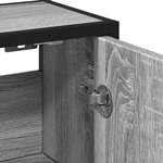 vidaXL Armoire à miroir de salle de bain sonoma gris bois d’ingénierie