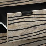vidaXL Buffets 2 Pièces Blanc 60 x 33.5 x 75 cm bois de manguier massif