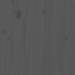 vidaXL Table basse Gris 80x55x40 5 cm Bois massif de pin