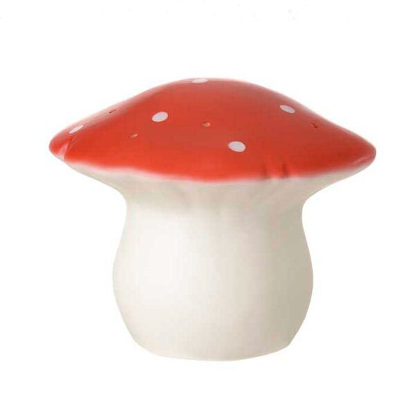 Lampe Champignon-moyen-rouge