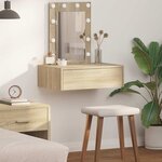 vidaXL Table de Toilette Marron 60 x 40 x 70 cm Bois d'ingénierie