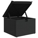 vidaXL Ensemble de canapé de jardin 9 Pièces Noir 287.5 x 177.5 x 85 cm