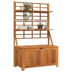 vidaXL Boîte de rangement avec treillis 99x50x160 cm Acacia massif