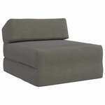 vidaXL Canapé-lit pliable Gris clair 60 x 70 x 41 cm Tissu