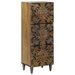 vidaXL Buffet Haut Marron 40 x 33 5 x 110 cm Bois de mangue massif