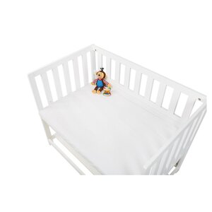 Drap-housses en jersey pour berceaux cododos et poussettes en double kit blanc