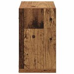 vidaXL Étagères murales avec étagère 4 Pièces Bois ancien 26 x 15 x 26 cm