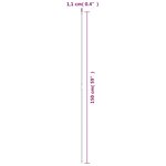 vidaXL Piquets pour plantes de jardin 30 Pièces vert 150 cm acier