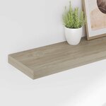 vidaXL Étagère flottante murale chêne 80x23 5x3 8 cm MDF