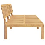 vidaXL Canapés centraux palette de jardin 2 Pièces bois massif d'acacia