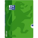 Cahier OPENFLEX agrafé 24 x 32 cm 96 pages grands carreaux 90g vert OXFORD