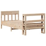 vidaXL Cadre de lit sans matelas 75x190 cm bois de pin massif