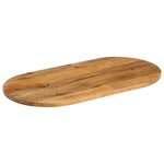 vidaXL Dessus de table 80x40x2 5 cm ovale bois massif de manguier