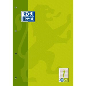Bloc pour travail  A4  50 pages  ligné 9 mm OXFORD