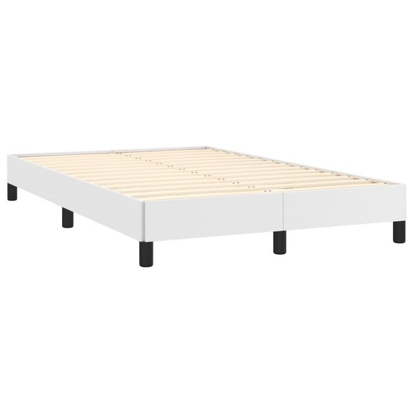 vidaXL Cadre de lit blanc 120x190 cm similicuir