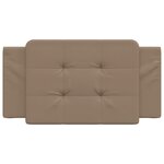 vidaXL Coussin de tête de lit cappuccino 100 cm similicuir