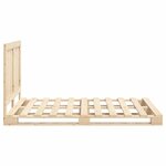 vidaXL Cadre de lit avec tête de lit 140x200 cm bois de pin massif