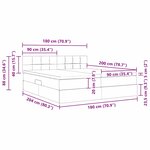 vidaXL Lit de Rangement avec matelas Vert foncé 90 x 200 cm