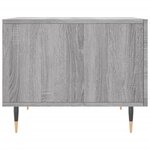vidaXL Table basse Sonoma gris 50x50x40 cm Bois d'ingénierie