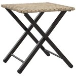 vidaXL Ensemble à manger de jardin 5 Pièces pliable beige résine tressée