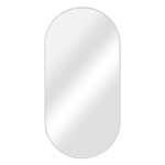 Miroir mural avec kit de montage elliptique 40 x 80 cm blanc 03_0007897