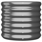 vidaXL Jardinière Acier galvanisé 40x40x36 cm Anthracite