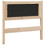 vidaXL Tête de lit Autre Marron 100 cm Bois massif en pin