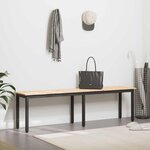 vidaXL banc Naturel 160 x 35 x 45 cm Bois de pin massif