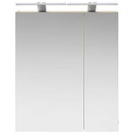 vidaXL Armoire Miroir de Salle de Bain Chêne Sonoma 60 x 14 5 x 70 cm