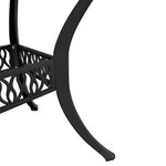 vidaXL Ensemble de bistro 3 Pièces noir aluminium coulé