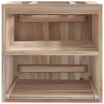 vidaXL Armoire murale de salle de bain 41x38x40 cm Bois de teck solide