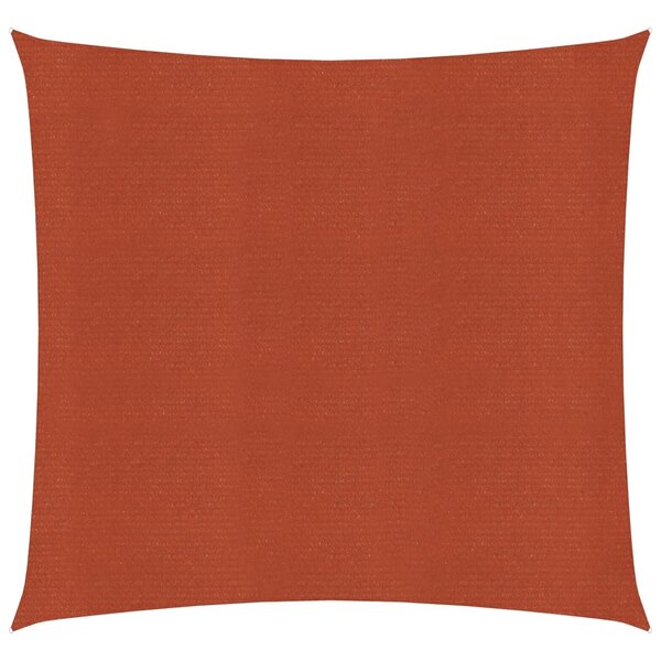 vidaXL Voile d'ombrage 160 g/m² carré terre cuite 2 5x2 5 m PEHD
