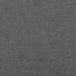 vidaXL Tête de lit avec oreilles Gris foncé 103x16x78/88 cm Tissu