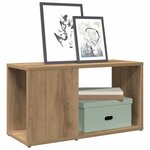 vidaXL Meuble TV chêne artisanal 60x24x32 cm bois d'ingénierie