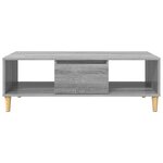 vidaXL avec stockage avec porte Sonoma gris 103 5 x 60 x 35 cm Bois d'ingénierie