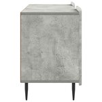 vidaXL Meuble TV Gris béton 102 x 34 5 x 52 cm Bois d'ingénierie