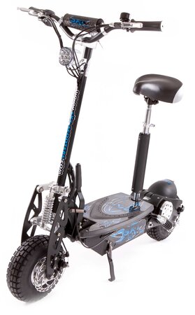 Trottinette électrique  1000 W Turbo Noire Batterie Plomb 12 Ah Vitesse 25km/h