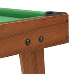 vidaXL Mini table de billard 3 pieds 92x52x19 cm Marron et vert