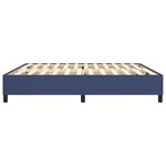 vidaXL Cadre de lit Bleu 200x200 cm Tissu