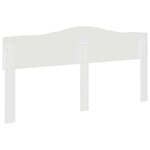 vidaXL Tête de lit avec tête de lit Blanc 180 cm Bois d'ingénierie