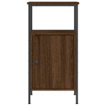 vidaXL Tables de chevet 2 Pièces chêne marron 41x31x80 cm bois ingénierie