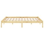 vidaXL Cadre de lit bois massif 120x190 cm petit double