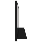vidaXL Miroir de salle de bain Noir 90x10 5x37 cm Aggloméré